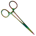 5.5" Kelly Forceps - Rainbow Finish