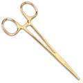5.5" Gold Plated Kelly Forceps