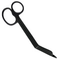 7.25" Bandage Scissor with One Large Ring - Stealth Edition