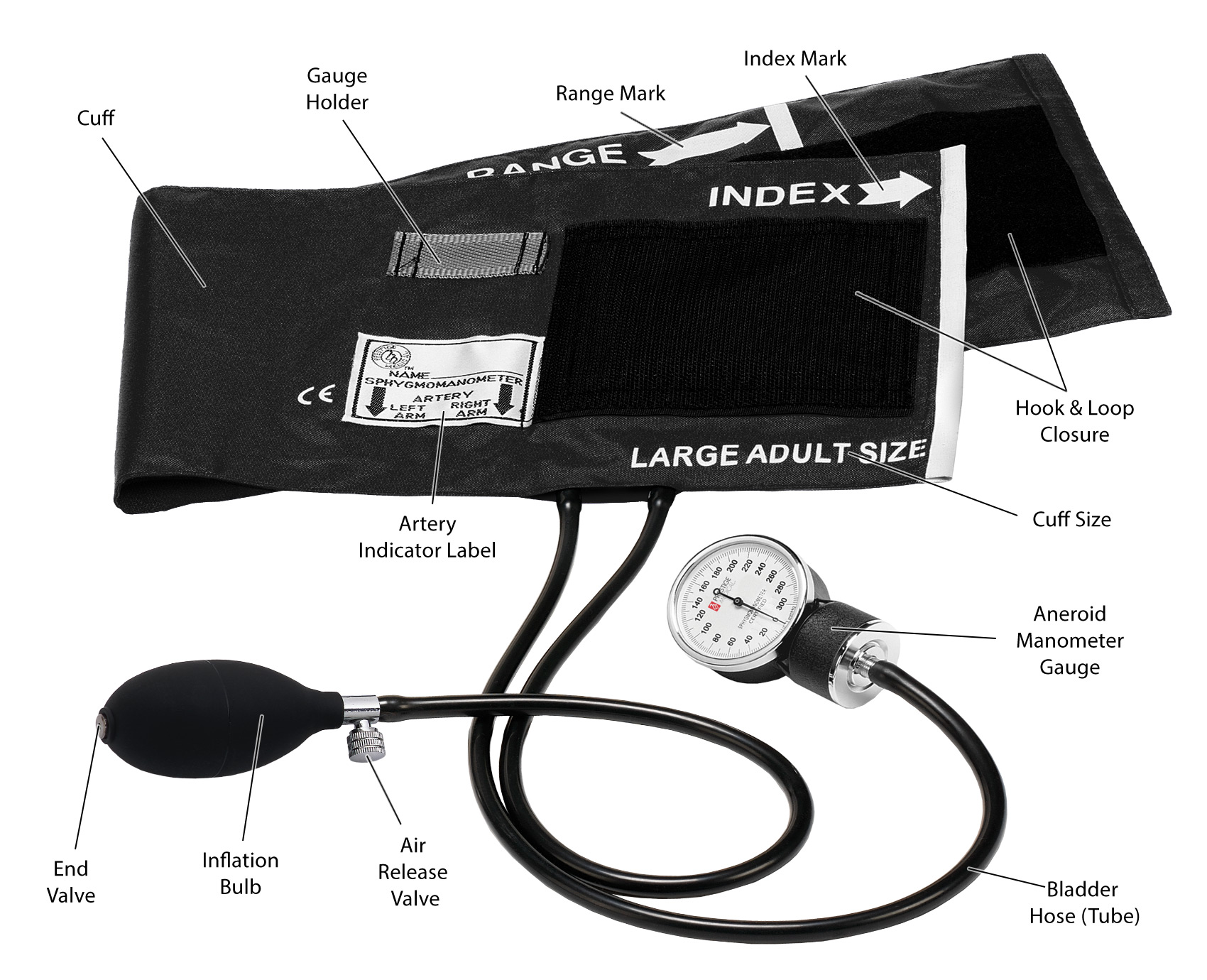 Prestige Medical Cotton Blood Pressure Monitor Extra Large Cuff