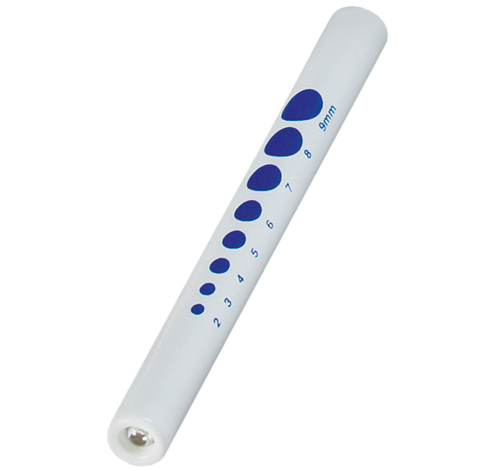 Pupil Gauge Disposable Penlight-