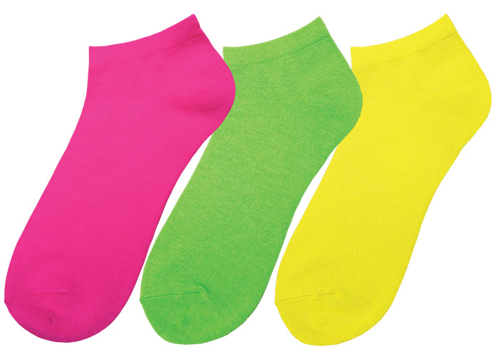 Neon Ankle Socks (Three-packs)
