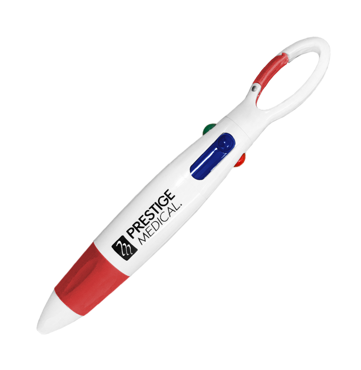 4-Color Carabiner Pen-Prestige Medical