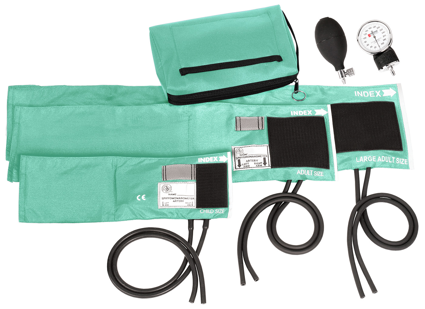 3-in-1 Aneroid Sphygmomanometer Set & Carrying Case-Prestige Medical